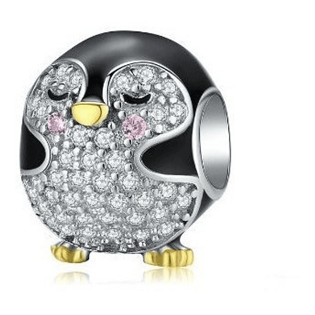 Charm Pinguino Redondo Plata 925