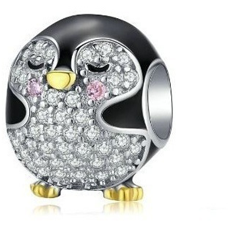 Charm Pinguino Redondo Plata 925 1