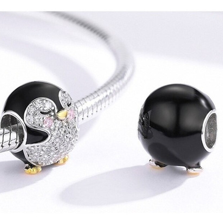 Charm Pinguino Redondo Plata 925 2