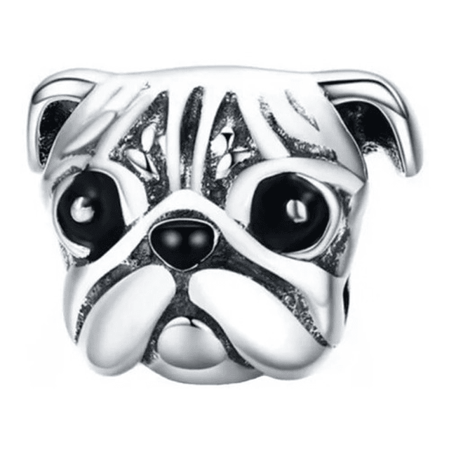 Charm Perrito Pug Plata 925