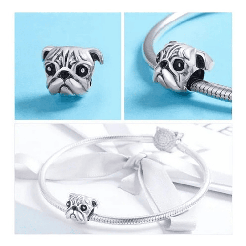 Charm Perrito Pug Plata 925 2