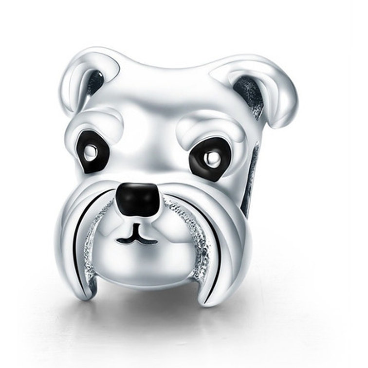 Charm Perrito Schnauzer Plata 925 1