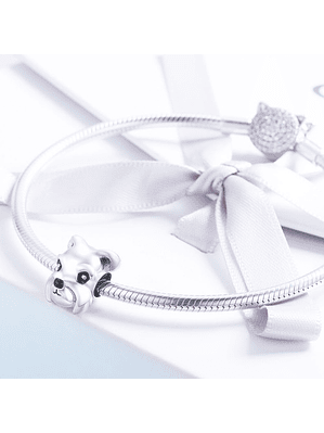Charm Perrito Schnauzer Plata 925