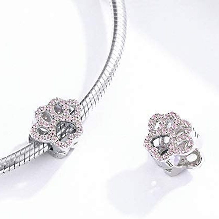 Charm Patita Gatito Plata 925 2