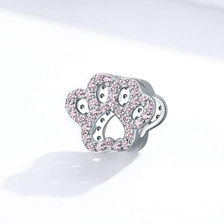 Charm Patita Gatito Plata 925 3