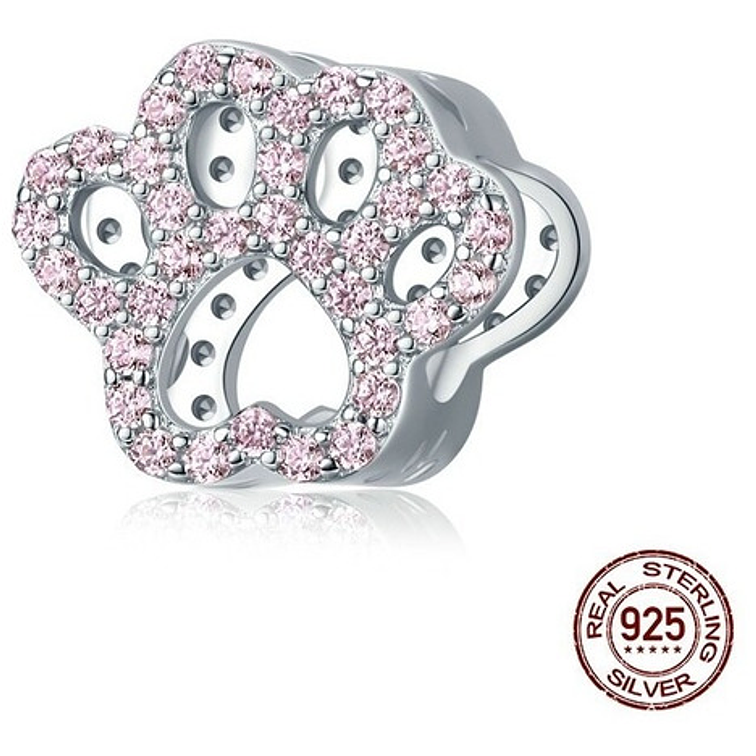 Charm Patita Gatito Plata 925 1