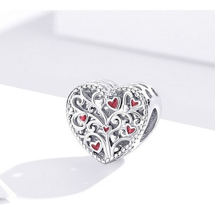 Charm Corazón Arbol de la Vida Plata 925 2