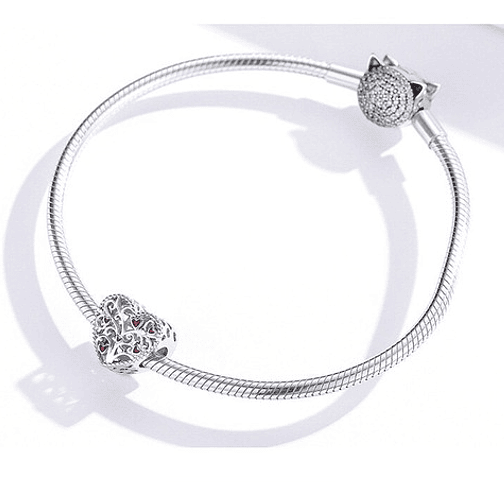 Charm Corazón Arbol de la Vida Plata 925 4