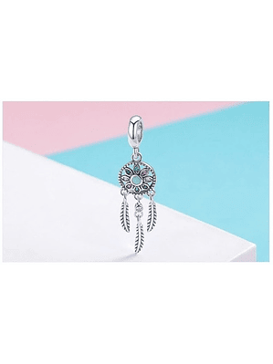 Charm Atrapa Sueños Multicolor Plata 925