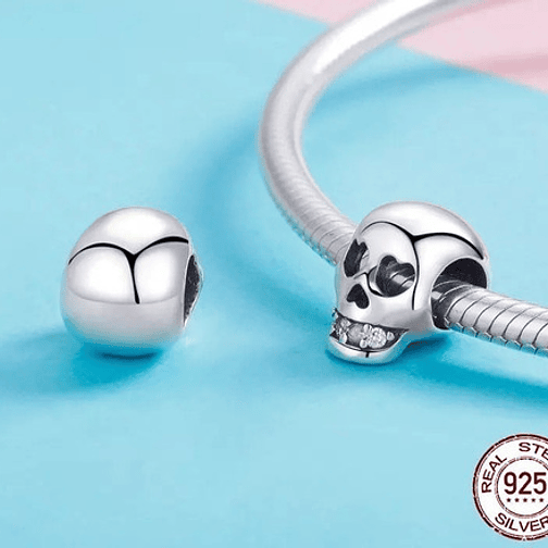Charm Calavera Plata 925 2