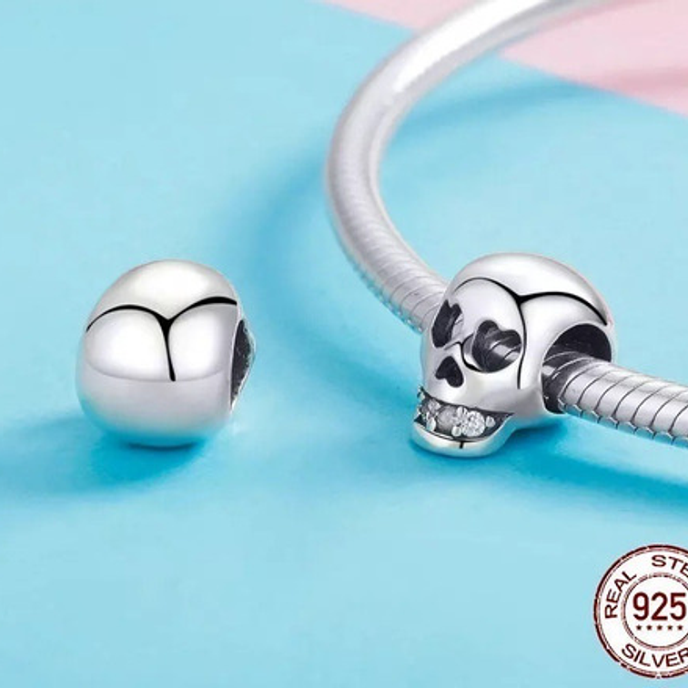 Charm Calavera Plata 925 2