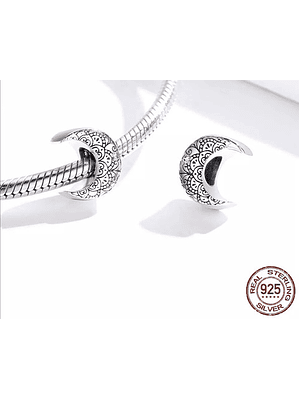 Charm Luna Plata 925