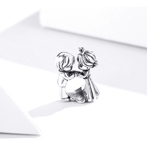 Charm Niños Pareja Niña Niño Plata 925 1