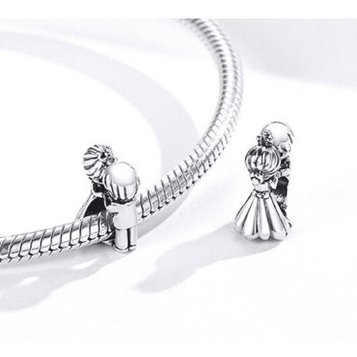 Charm Niños Pareja Niña Niño Plata 925 3