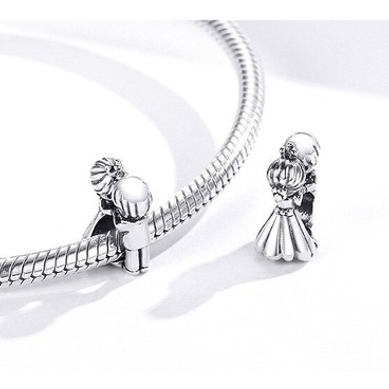Charm Niños Pareja Niña Niño Plata 925 3