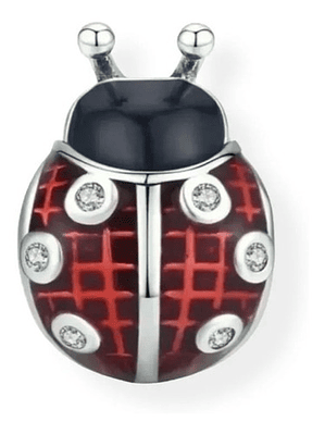 Charm Chinita Roja Plata 925