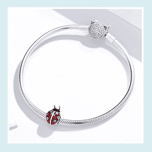 Charm Chinita Roja Plata 925 3