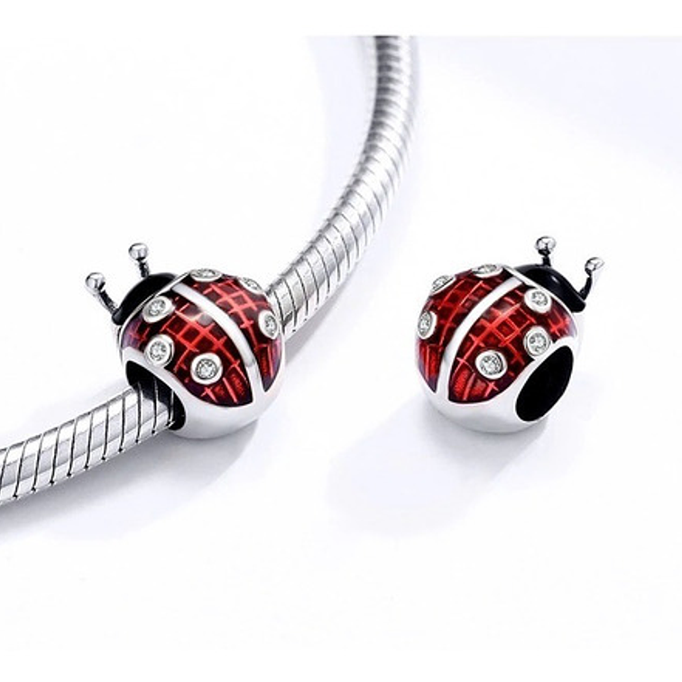 Charm Chinita Roja Plata 925 4