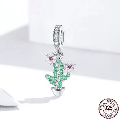 Charm Cactus Colgante Plata 925 2