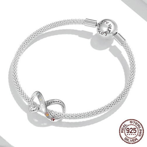 Charm Infinito con Patitas Plata 925 2