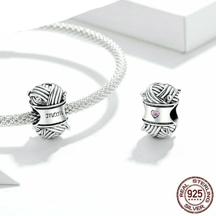 Charm Lana Tejido Plata 925 3