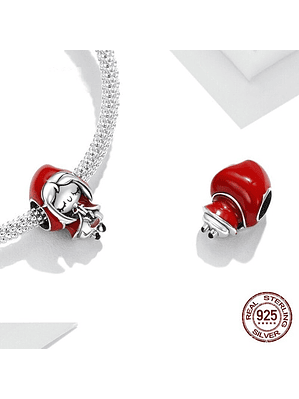 Charm Caperucita Roja Plata 925
