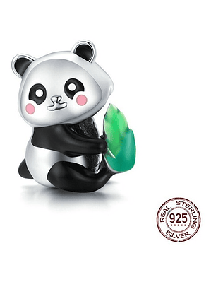 Charm Oso Panda Plata 925