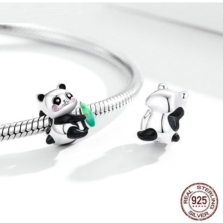 Charm Oso Panda Plata 925 2