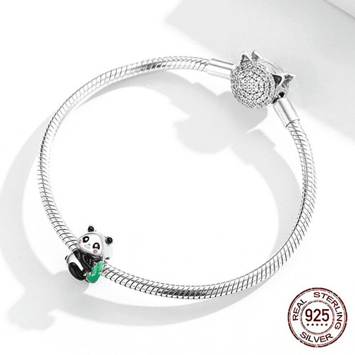 Charm Oso Panda Plata 925 3