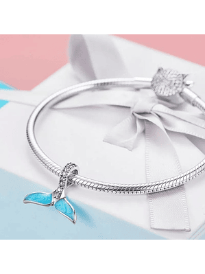 Charm Cola de Sirena Plata 925