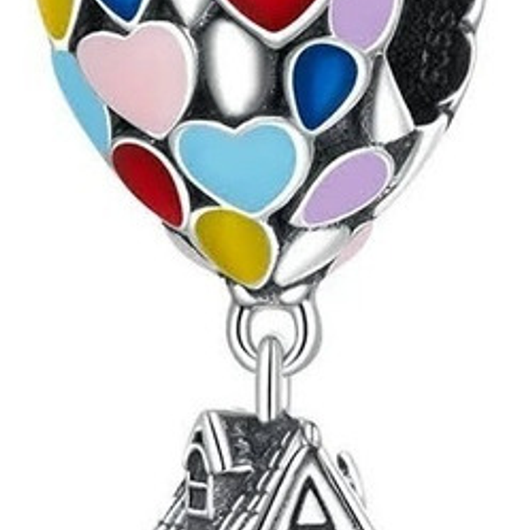 Charm Casita con Globos Plata 925 1