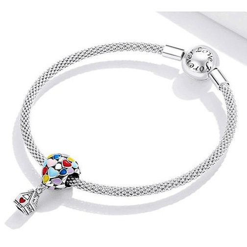 Charm Casita con Globos Plata 925 2