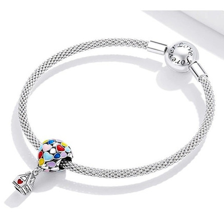 Charm Casita con Globos Plata 925 2