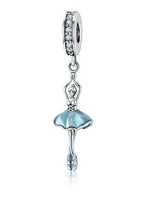 Charm Bailarina Ballet Plata 925