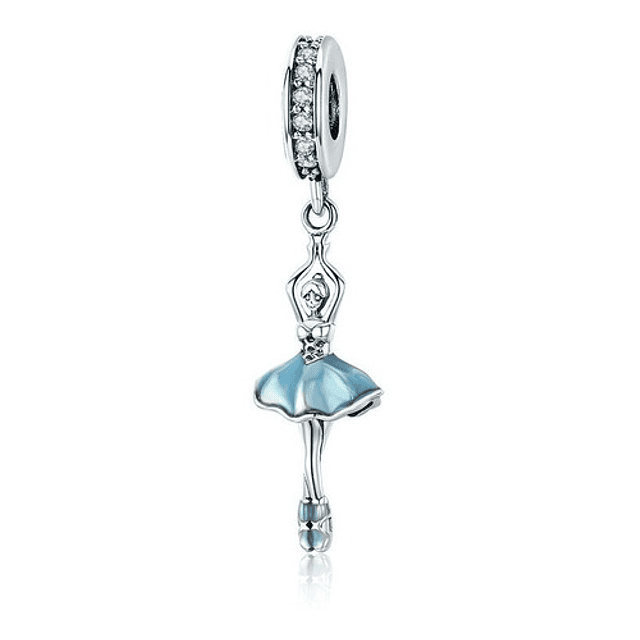 Charm Bailarina Ballet Plata 925