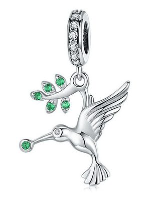 Charm Colibri Picaflor Plata 925