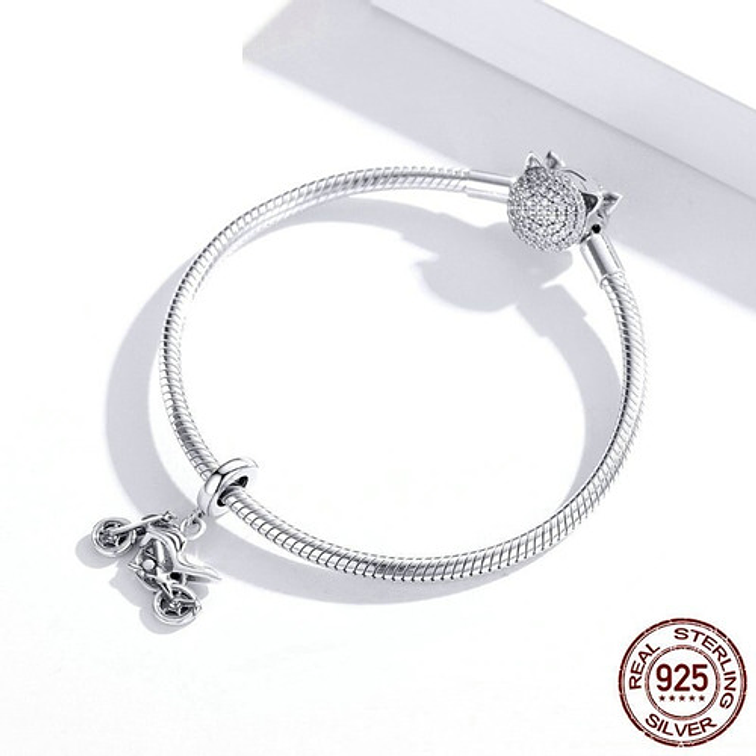 Charm Motocicleta Plata 925 2