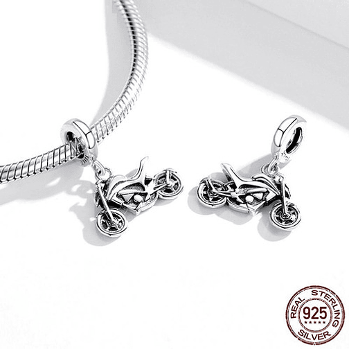 Charm Motocicleta Plata 925 3