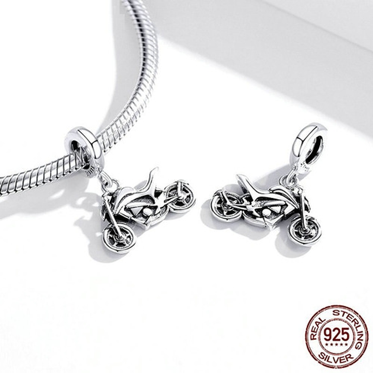 Charm Motocicleta Plata 925 3