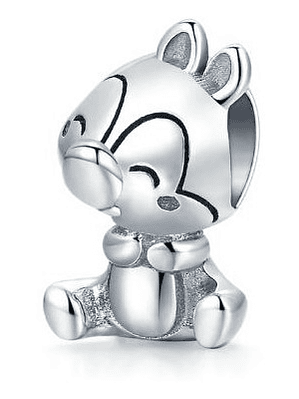 Charm Ardilla Peluche Plata 925