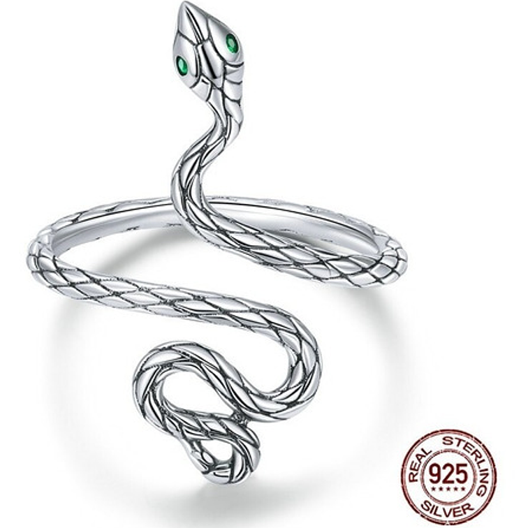 Anillo Serpiente Larga Plata 925 1