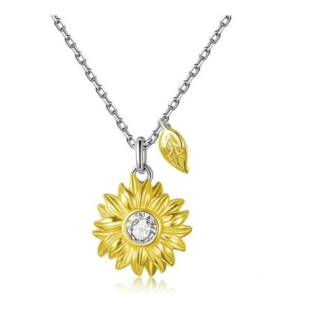 Collar Girasol Plata 925