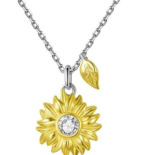 Collar Girasol Plata 925 1