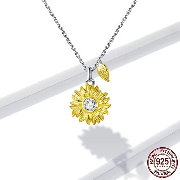 Collar Girasol Plata 925 2
