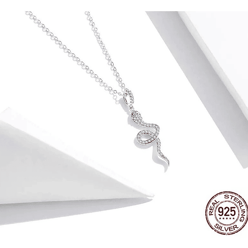 Collar Serpiente Plata 925 2