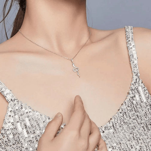 Collar Serpiente Plata 925 3