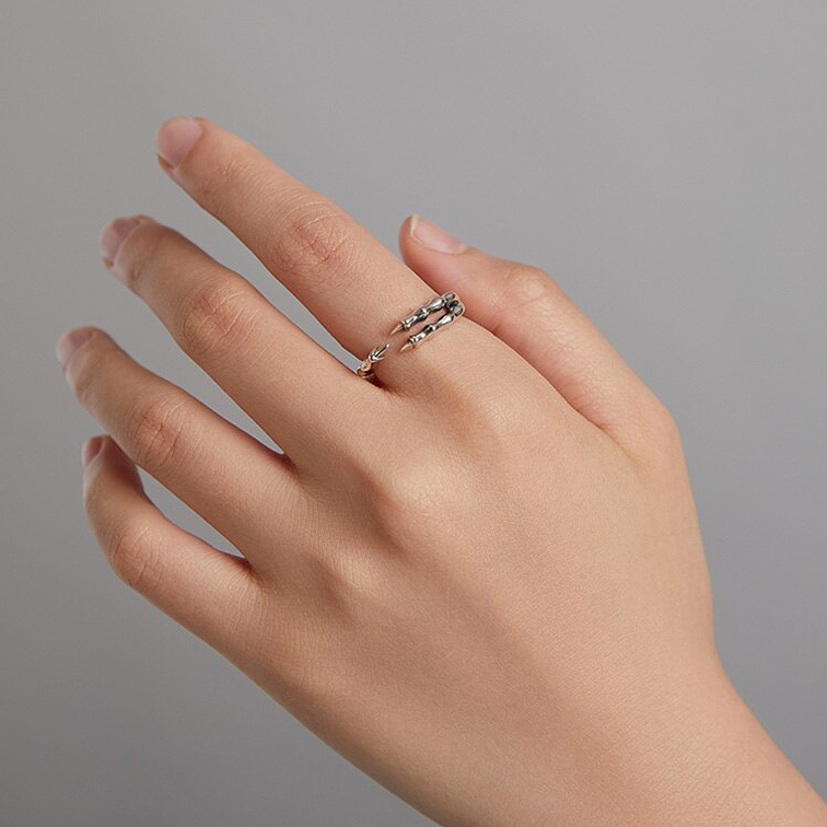 Anillo Garras Plata 925 4