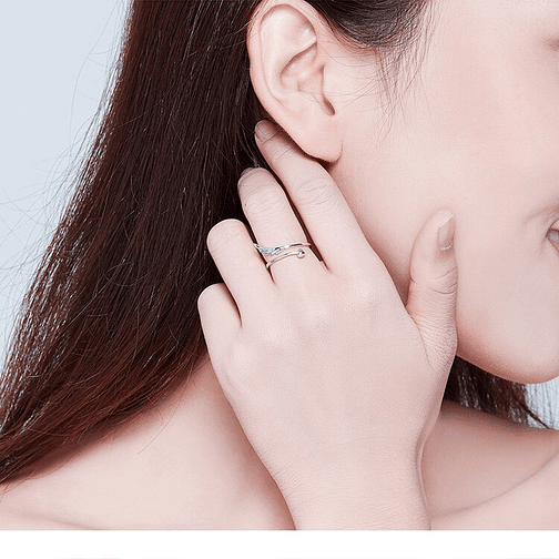 Anillo Corazón Y Ala De Ángel Plata 925 4