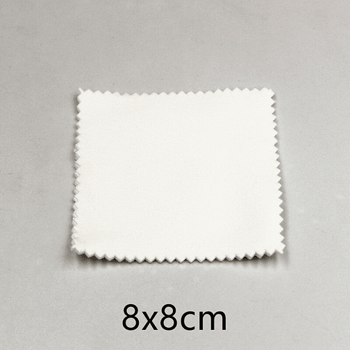 25 Paños Blancos Para Pulir O Limpiar Joyas Plata Y Oro 3