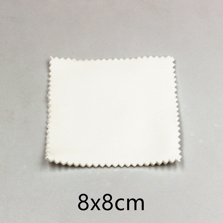 25 Paños Blancos Para Pulir O Limpiar Joyas Plata Y Oro 3